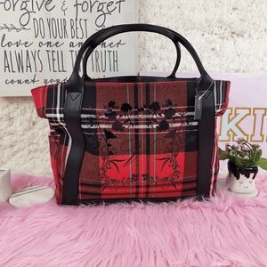 NWT {Victoria's Secret} Black Red Weekender Tote: Stylish Travel NWT
